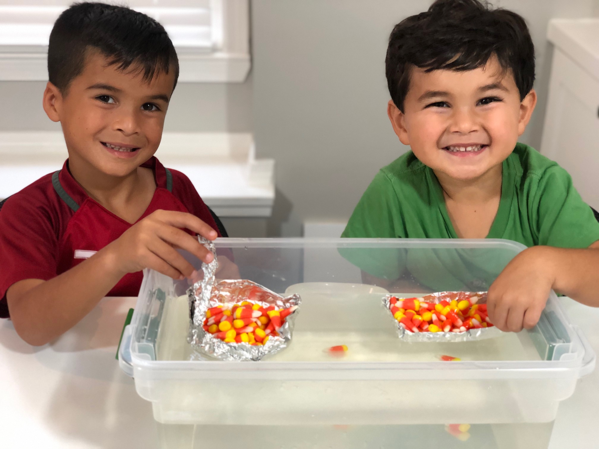 Candy Corn Water Bottle Flipping Fall STEM Activity